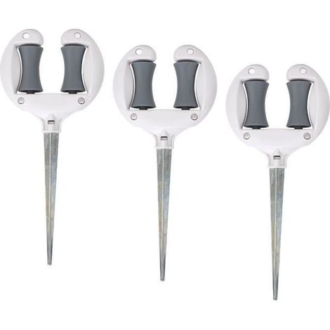 Guide de tuyau -  - 27 x 12 cm - Rouleau pivotant - ABS & fer antirouille - Pour jardin (1/5)