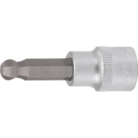 3/8" Bit-Stecknuss Innensechskant mit Kugelkopf, 4mm (1/3)