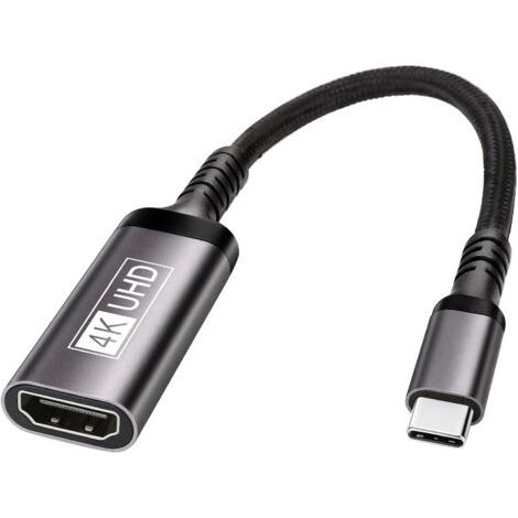 Adaptateur USB C vers HDMI - Adaptateur Type C vers HDMI 4K (Thunderbolt 3 Compatible), Sortie Audio Vidéo pour MacBook Pro/Air, Pixelbook, iPad Pro, Surface Pro, Galaxy S10 S9+ et Plus (1/5)