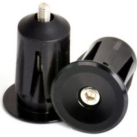 Bouchons d'Extrémité de Poignées, Accessoire Vélo VTT, Antidérapant et Protection, Pour Guidon Route Mountain Bike (Noir) (1/5)