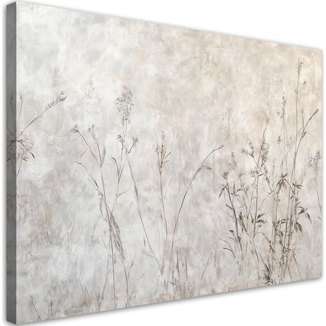 Tableau déco  Plantes grises dans le brouillard 100x70 (1/5)