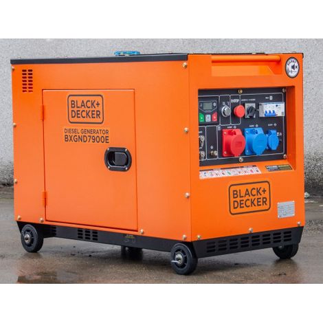 BLACK+DECKER BXGND7900E Diesel Stromaggregat FULL POWER 8 KVA 400V/230V
