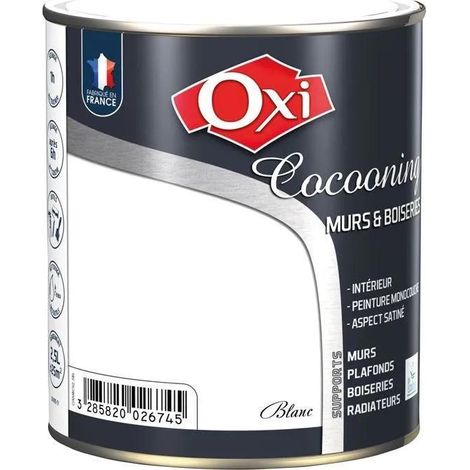 Oxi Cocooning Muri & Rivestimenti Satinato Bianco 0,5 L