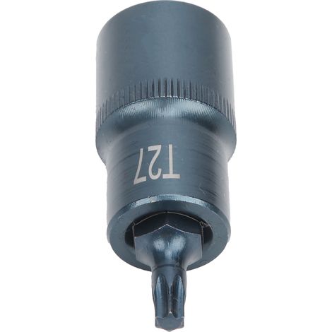 Embout de tournevis Torx, carré d'entraînement 1/2 pouce, acier allié S2 pour clés, outil de quincaillerie T27 (1/5)