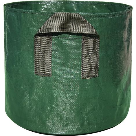 Ensemble de 3 pièces : sacs de culture en PE de 5 gallons (environ 19 litres) — Sacs de jardin réutilisables, extra épais et résistants, pliables (conviennent aux plantes à feuillage et aux arbres) av (1/4)
