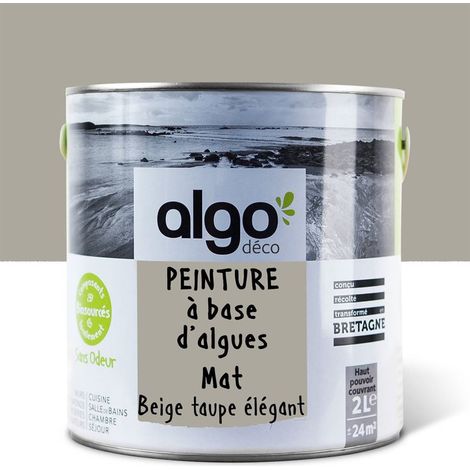 Peinture écologique Algo - Mat - Beige Taupe Elegant - 2L (1/5)