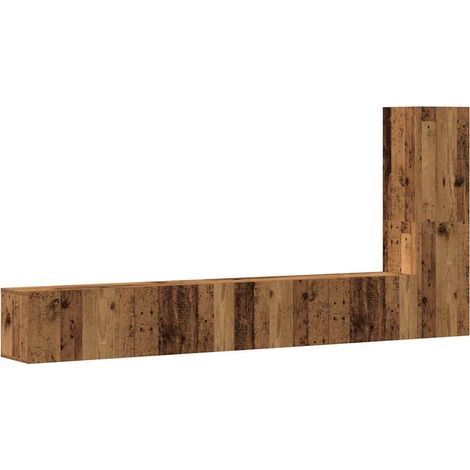Maison Exclusive - Ensemble de meuble TV mural 3 pcs vieux bois bois d'ingénierie