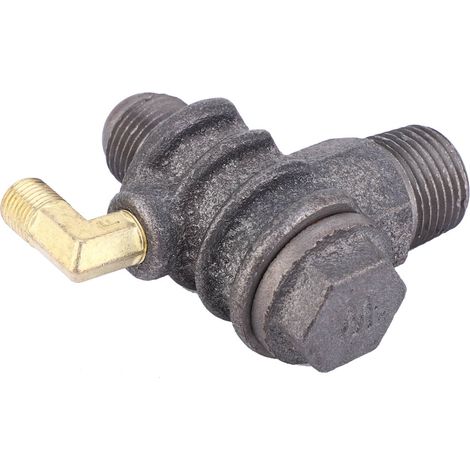 Raccord coudé supérieur en fonte, vanne à piston unidirectionnel 3 voies, accessoire compresseur d'air, pièce robuste (1/3)