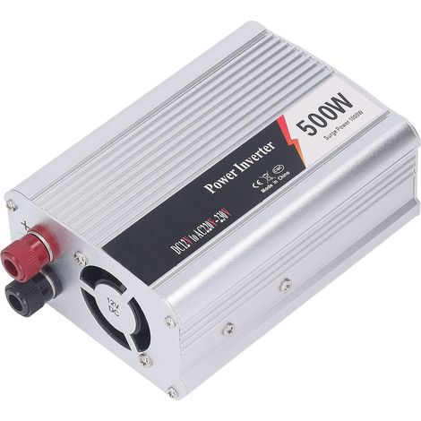Onduleur de Voiture 500 W, 12 V CC à 220 V 230 V CA, Onduleur à Onde Sinusoïdale, Chargeur de Voiture avec Prise CA et Sortie USB 5 V pour Smartphones, Ordinateurs Portables, (1/5)