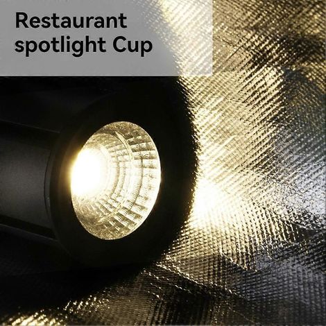 Spot LED gris 12 W pour salle à manger/salon, bar ou café (1/5)