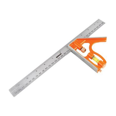 Squadra Combinata Regolabile 501912 Wokin Acciaio 300 mm 2 Pezzi