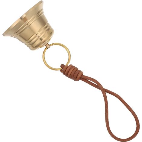Sonnette décorative Murale rétro en Laiton Or, Petite Cloche Suspendue pour poignée de Porte dans Maison et Jardin (1/5)