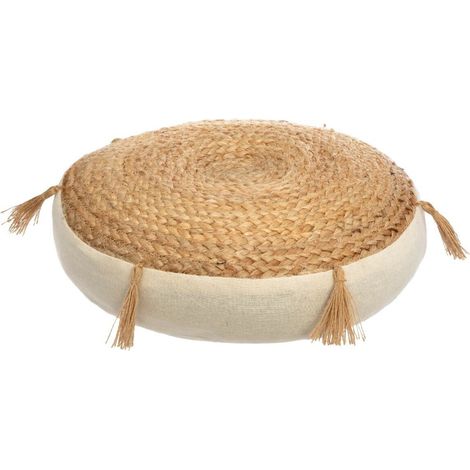 Bodenkissen Rituality aus Jute D 38 cm