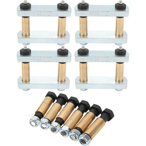 Kit de chape de ressort à lames robuste 3 1/8in, bagues en bronze, essieu tandem, suspension remorque VR pour CRE3000 (1/5)