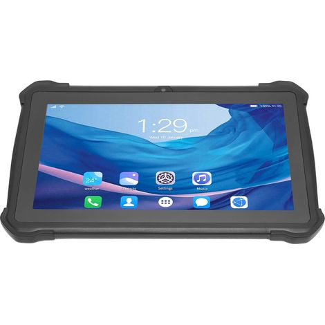 Tablette pour enfants 7 pouces sous Android 12, grand écran IPS HD, 2 Go de RAM, 32 Go de stockage, Wi-Fi 2,4 GHz, double caméra, double haut-parleurs, 100-240 V.