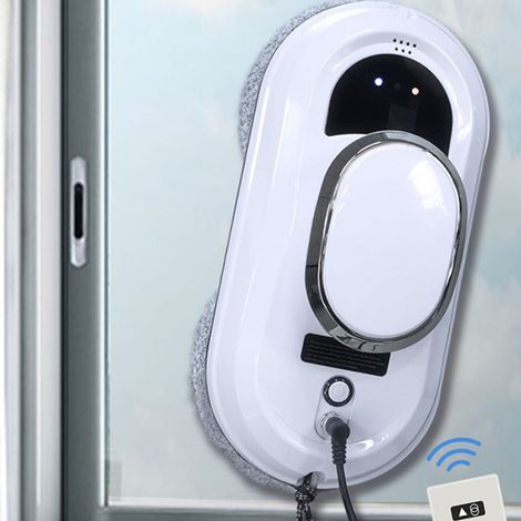 Intelligenter Fensterputzroboter – Automatischer Fensterreiniger mit Doppelspiralpad und 3000 Pa Saugkraft – Geeignet für 3 mm starkes Glas und größere Fenster bis zu 45 x 45 cm – Sicherheitsfunktione (1/5)
