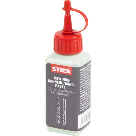 STIER Gewindeschneidpaste Bohrpaste 100 ml Wasser-/ Seifenbasis, Bohröl, Schneidöl (1/4)