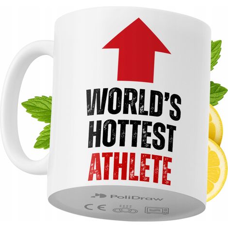Tazza divertente e umoristica per atleta, ideale per caffè e tè, con grafica e testo divertenti. Perfetta per compleanni, onomastici e festività. Tazza premium per occasioni speciali, per casa, uffici (1/5)