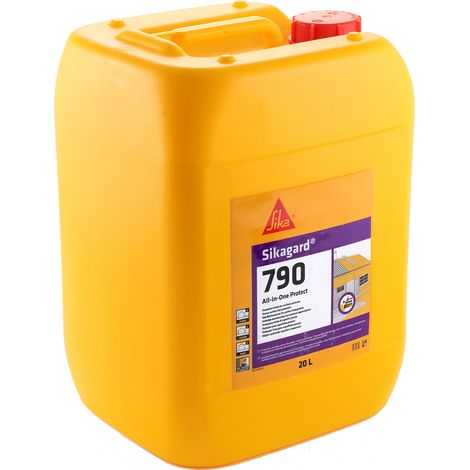 Sikagard 790 All in One Protect, Impregnación protectora para superficies porosas de fachadas, pavimentos y cubiertas en interior y exterior, 20L