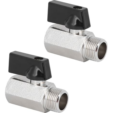 2 pièces, vanne à bille pneumatique en laiton à passage direct pour sablage abrasif, accessoire G3/8 po