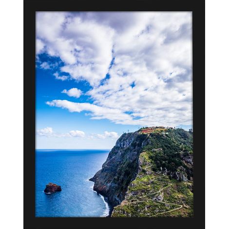 Cadre photo noir 25,4 x 38,1 cm - Montage mural horizontal ou vertical - Décoration pour photos, peintures, affiches, œuvres d'art (1/5)