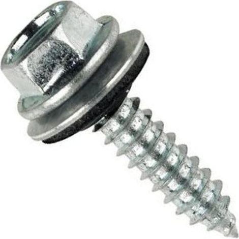 tornillo autorroscante de cabeza hexagonal. acero especial sae j403 1022. zincado. iso 1478. punta tipo f