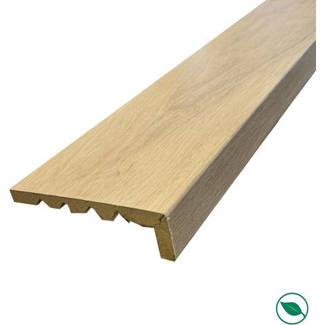 Forestea – Moulures de couverture chêne clair 2500 x 120 x 30 mm – PEFC 70% – Pour jonctions murs-plafonds-sols – Installation rapide et simple