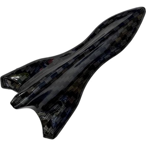 1 Aileron de toit fibre de carbone noir forme requin accessoire modification aérodynamique universel(Troisième trimestre : septembre) (1/5)
