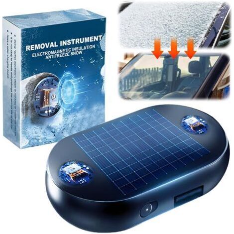 Dispositif anti-gel et d'enlèvement de neige d'onde électromagnétique, 2025 NOUVEAU Déiceur de voiture électromagnétique, Dispositif anti-gel et d'enlèvement de neige d'onde électromagnétique