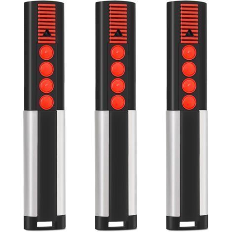 Lot de 3 émetteurs portatifs de rechange pour SOMM-4020V000, télécommande de porte de garage 4 canaux 868,8 MHz, compatible avec motorisation de portail SOMMER-Chrom (1/5)