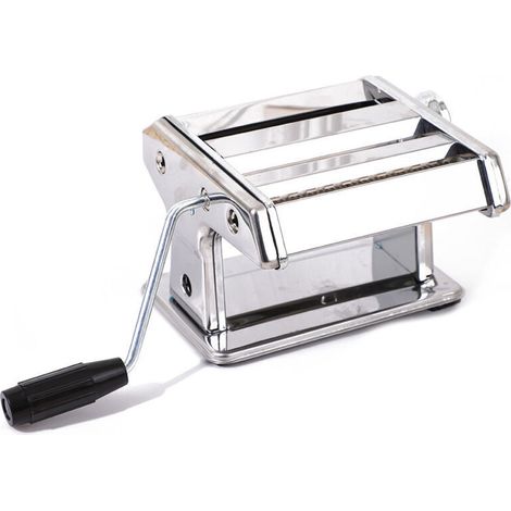 Manual pasta machine for home use – Manual pasta press with 2 cutting attachments, compact and multifunctional (1/4)