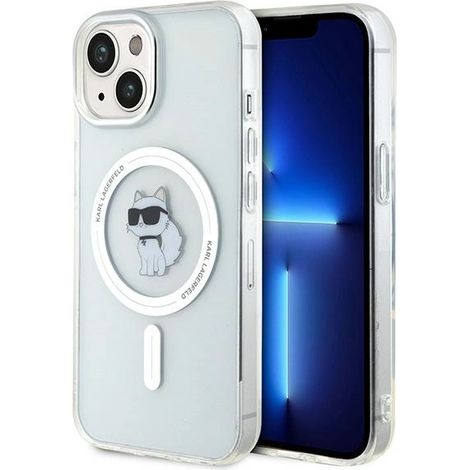 Karl Lagerfeld KLHMP15SHFCCNOT custodia rigida trasparente per iPhone 15 / 14 / 13 6.1 IML Choupette MagSafe (1/5)