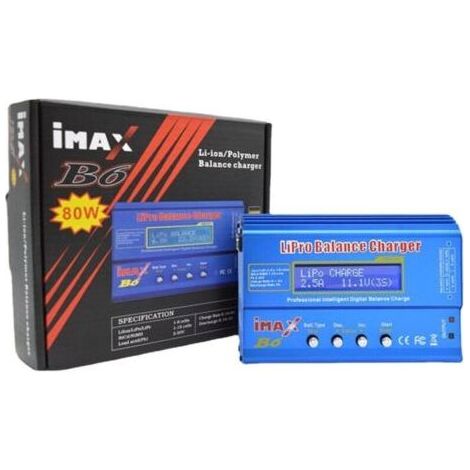 Lipo Chargeur 80 W 6 A Professional Balance High Power pour LiPo/Li-Ion/Life (1-6S), NiMH/NiCd (1-15S) (1/5)