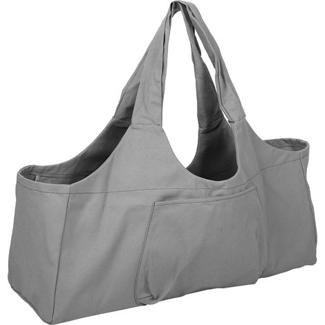 Sac bandoulière surdimensionné grande capacité pour le yoga, le fitness et le rangement des vêtements (gris)