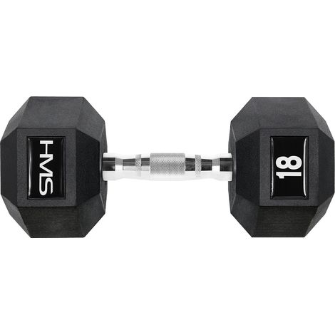 Haltère hexagonale 18 kg - Équipement de gymnastique durable (1/4)