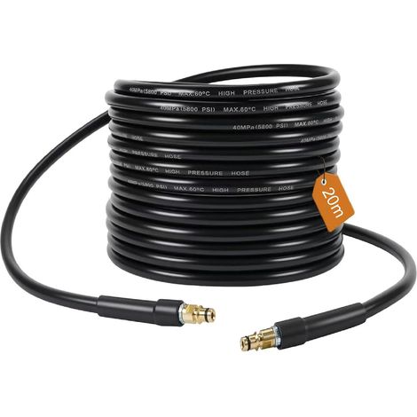 15M Flexible Tuyau Bleu Compatible Kärcher K2 K3 K4 K5 K6 K7 avec raccord rapide tuyau Nettoyeur haute pression raccord tuyau d'extension Nettoyeur haute pression (1/5)