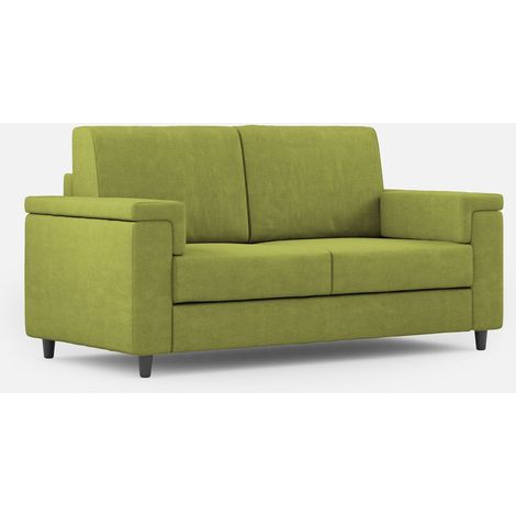 Divano 2 Posti 168x85x85 cm Marrak in Tessuto Verde (1/5)