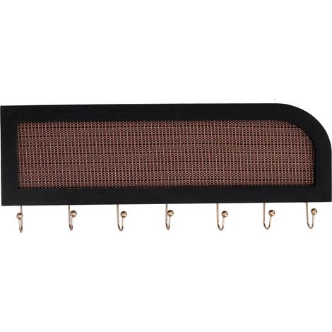 Llavero rectangular madera negra cm40x2,5x16,5