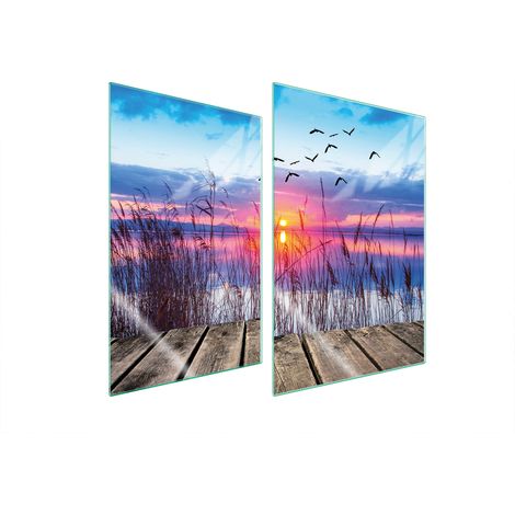 Plaque de protection en verre pour la cuisine 2x35x52 (1/5)