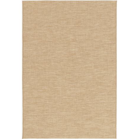 Alfombra interior/exterior efecto yute color natural (1/5)