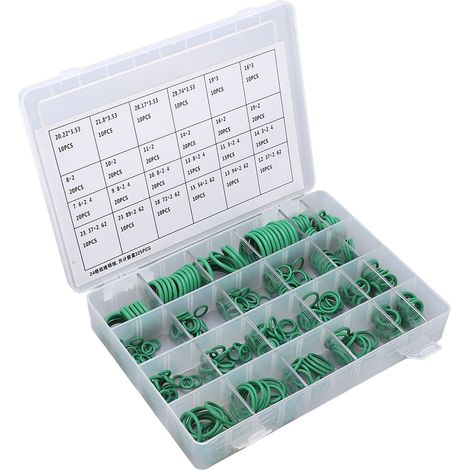 Kit 345 joints toriques universels en caoutchouc, bagues d'étanchéité anti-poussière pour climatisation automobile (1/5)