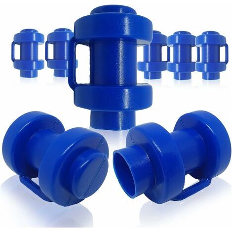 Embout De Poteau Trampoline - Diamètre 25 Mm - Plastique Robuste Résistant Intempéries - Pour Filet De Sécurité - Lot De 8 Pièces (1/4)