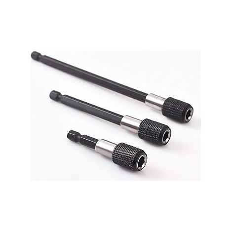 Kit de rallonge de perceuse 1/4", 2 rallonges flexibles, 3 porte-embouts de tournevis magnétiques à changement rapide (1/5)
