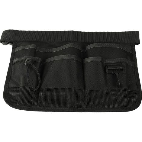 Tablier De Ceinture Pour Électricien - Tissu Oxford 600D Noir - Multiples Poches Outils - Pour Jardinage Et Bricolage - 1 Pièce (1/5)