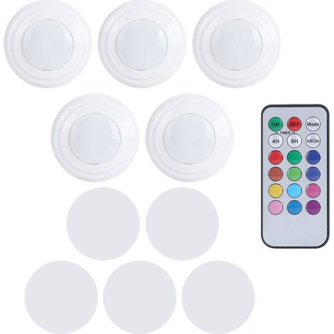 Veilleuse LED avec télécommande tactile, lampe de placard sous-meuble