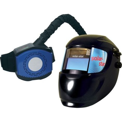 Casco de soldador con sistema de respiratorio, Modelo : Casco automático solar-star con sistema de protección respiratorio respiratorio (1/3)