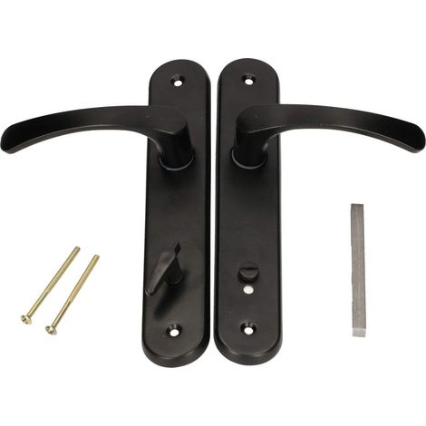 Kotarbau – Poignée de porte intérieure 72 mm – Aluminium noir – Compatible gauche/droite – Installation rapide pour portes de chambre (1/5)
