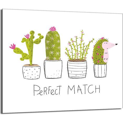 Protezione per piano cottura in vetro 60x52 Cactus (1/5)
