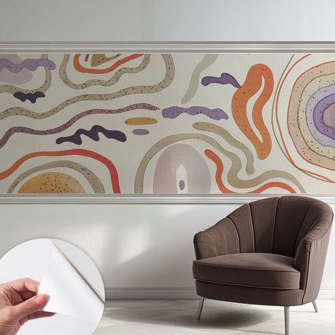 Fotomurale adesivo - Carta da parati adesiva - per la cucina camera da letto per la soggiorno - Motivi astratti 250x104 cm (1/5)