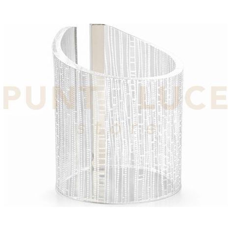 WAVE LAMPADA DA TAVOLO 01081 CALYPSO LED 4200°K 24 Volt - 12 W/Mt IN CRISTALLO ACRILICO TRASPARENTE DECORATO